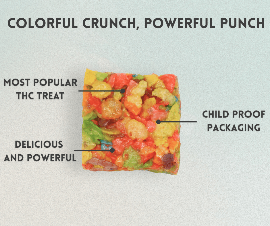 Fruity Pebbles Rice Crispy Treat | 50MG image 1