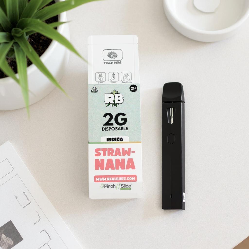 2G Strawnana Live Resin Disposable image 3