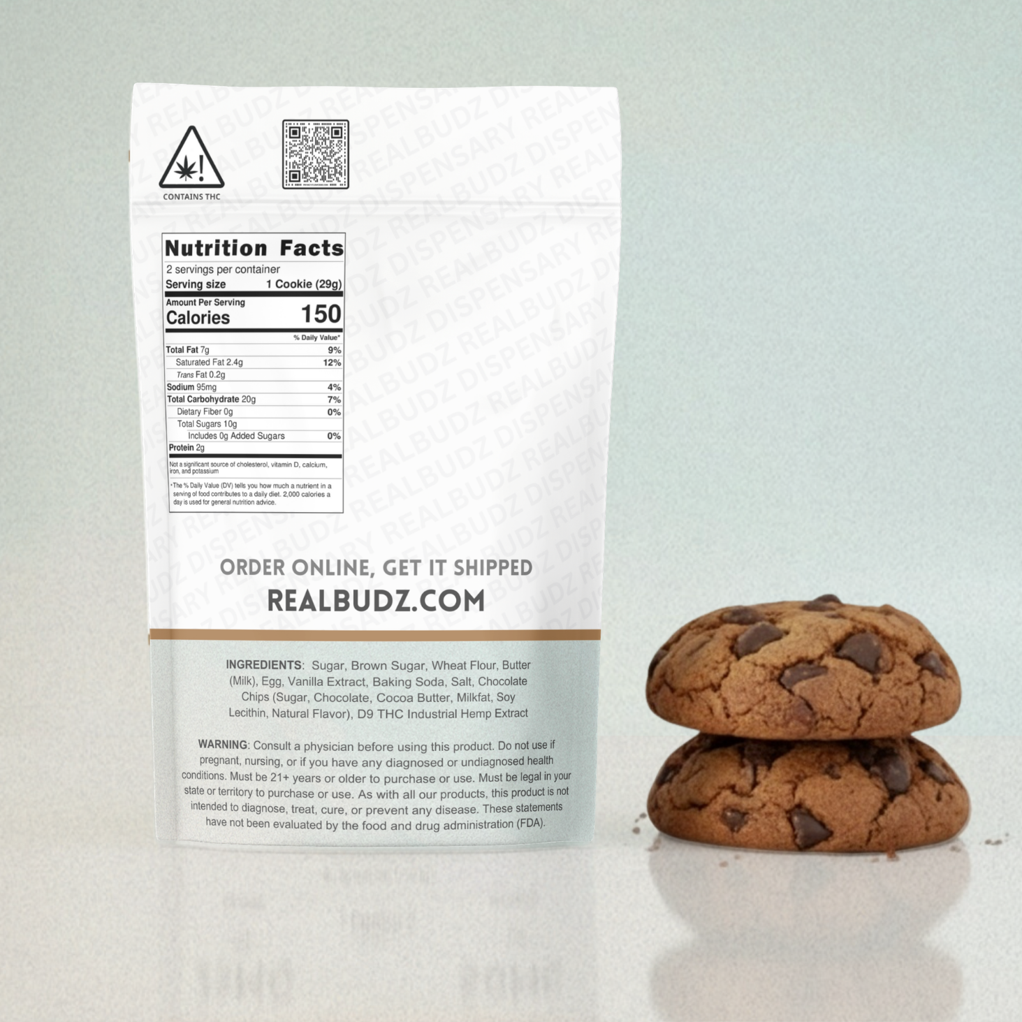 50mg Chocolate Chip Cookies