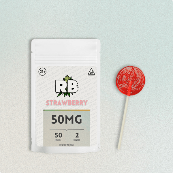 50MG Infused Suckers | Flavors - Strawberry image